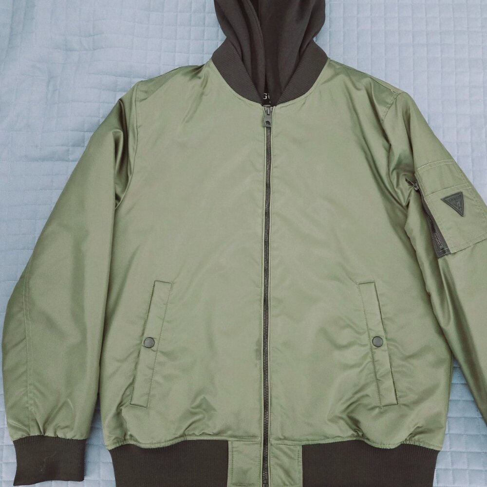 Guess Bomber Hoody Jacket.
